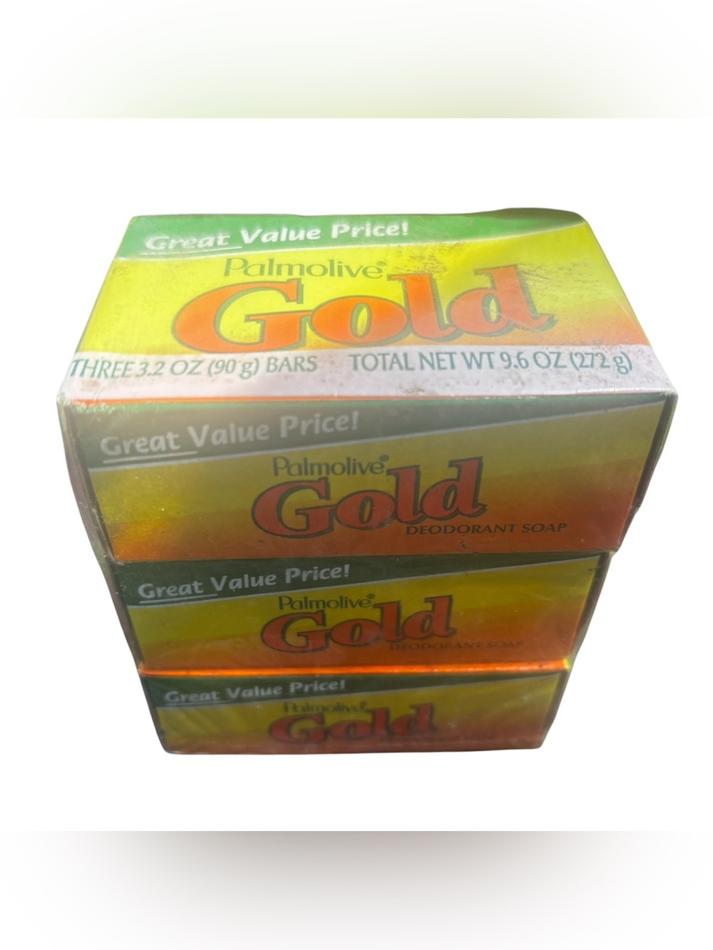 Palmolive GOLD deoderant soap 3 bars 3.2 oz NOS new sealed discontinued made USA